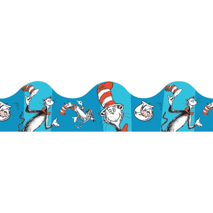 Eureka® Cat in the Hat™ Blue Deco Trim®, 37 Feet