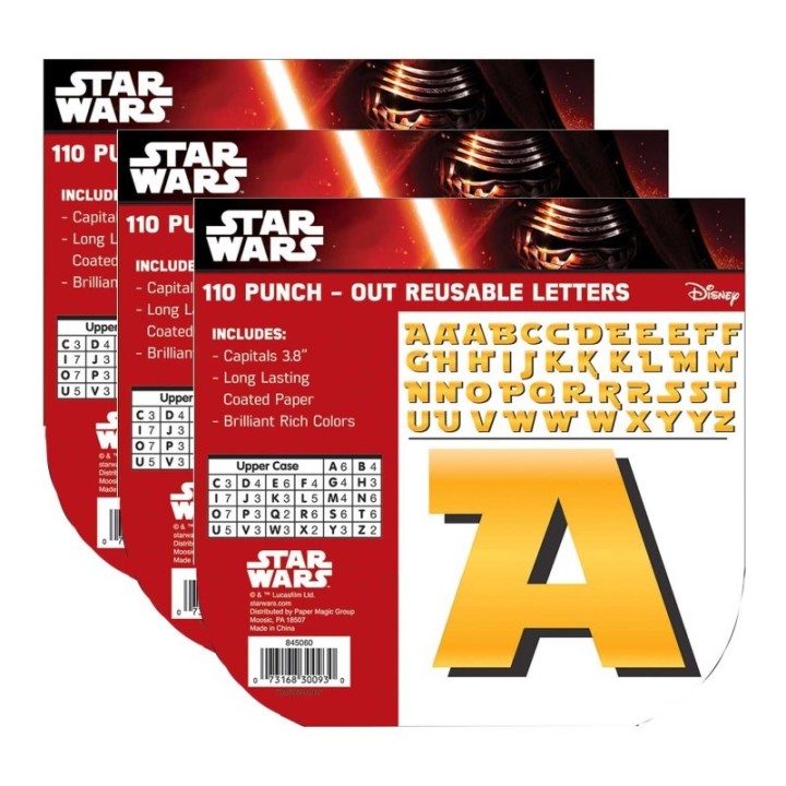 Eureka® Star Wars™ Deco 4" Letters, 110 Per Pack, 3 Packs