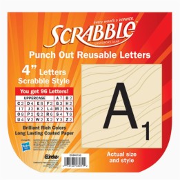 Eureka® Scrabble™ Deco 4" Letters, 96 Letters
