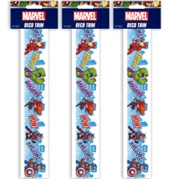 Eureka® Marvel™ Super Hero Adventure City Scape Deco Trim® Extra Wide Die Cut, 37 Feet Per Pack, 3 Packs