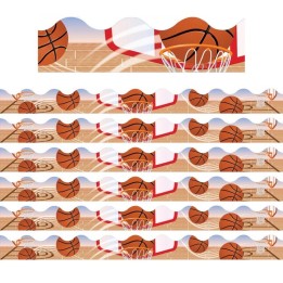 Eureka® Basketball Deco Trim®, 37 Feet Per Pack, 6 Packs
